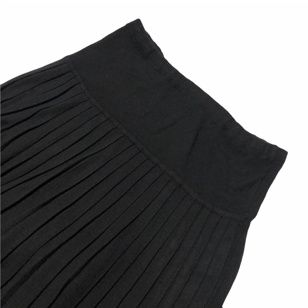 Vintage Hand Knit Pleated Midi Skirt - Picture 5 of 7